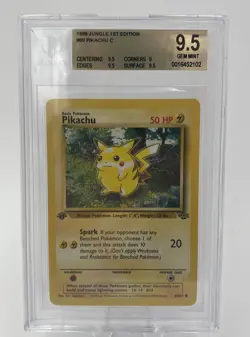 1999/97 Pokemon Pikachu 1st Edition Jungle #60 & Pikachu Jungle Japanese #25-9.5 - Image 2