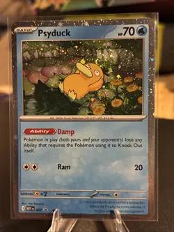 Pokemon TCG Psyduck 007 Mega Evolution Promo ( Swirl Above Head ) NM - Image 1