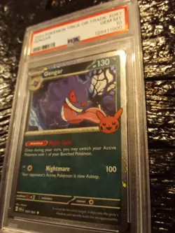 2024 Pokemon Trick or Trade Gengar 057/091 PSA 10 Pumpkin head Graded Slab - Image 1