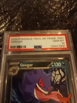 2024 Pokemon Trick or Trade Gengar 057/091 PSA 10 Pumpkin head Graded Slab - Image 3