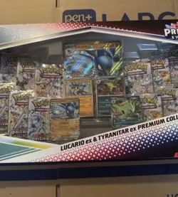 Pokemon Lucario Ex & Tyranitar Ex Premium Collection Prismatic Evolutions - Image 3