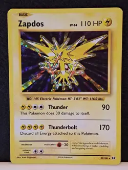 Zapdos - XY Evolutions Set - 42/108 - Holo Foil Rare- LP - Pokemon TCG - Image 1