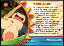 2000 topps Pokemon TV Animation Edition Series 3 Holo Foil OR11 Snack Attack! - Image 2