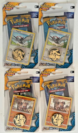 Pokemon TCG: Sun & Moon Base 4 Pack Blister Packs Set Of 4x New Factory Sealed!! - Image 1