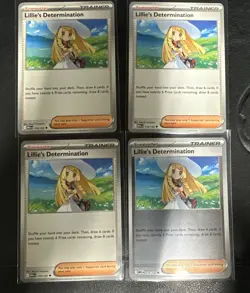 Lillie's Determination 119/132 - Playset Lot of 4 - Pokemon TCG: Mega Evolution - Image 1