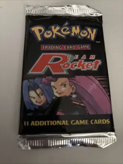 Pokemon Team Rocket Unlimited Booster Pack Factory Sealed WOTC 2000 Vintage TCG - Image 1