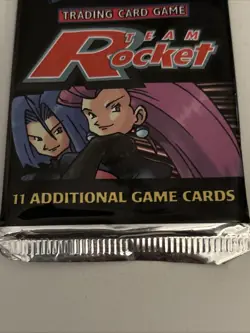 Pokemon Team Rocket Unlimited Booster Pack Factory Sealed WOTC 2000 Vintage TCG - Image 4