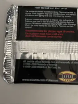 Pokemon Team Rocket Unlimited Booster Pack Factory Sealed WOTC 2000 Vintage TCG - Image 5