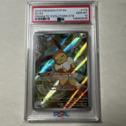 2025 Pokemon SVP EN Eevee Prismatic Evolutions ETB Promo 173 PSA 10 Gem Mint - Image 1