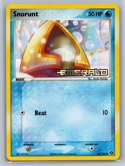 Snorunt 64/106 STAMPED Ex Emerald Pokemon TCG Reverse Holo Card (Light Play) LP - Image 1