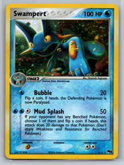 SWAMPERT Holo 5/17 RARE POP Series 1 Promo Pokemon Card 2006 LP - Image 1