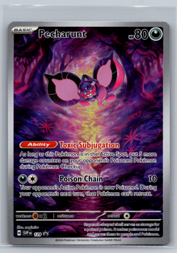 Pokemon Card Pecharunt 129 Black Star Promo Scarlet Violet Shrouded Fable LP - Image 1