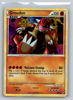 Pokemon Card Groudon 6/95 Holo Foil Call of Legends LP - Image 1
