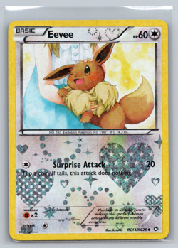 Eevee RC14/RC25 Radiant Collection Legendary Treasures Pokemon Card 2013 LP - Image 1