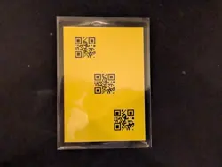 2025 Disney Lorcana Discard Error QR Code Card Yellow Background Fabled - Image 1