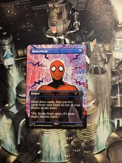 MTG Brainstorm (7019) *Non-Foil* Secret Lair: Spider-Man Bonus Card MT/NM - Image 1