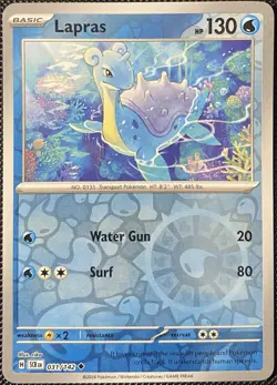 Lapras 031/142 Sv07: Stellar Crown Reverse Holo - Pokemon Card - Image 1