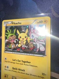 Pokemon TCG Pikachu XY95 Cosmos Holo Blister Exclusive Promo XY Era LP Card CUTE - Image 2