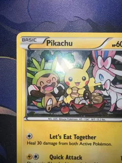 Pokemon TCG Pikachu XY95 Cosmos Holo Blister Exclusive Promo XY Era LP Card CUTE - Image 5