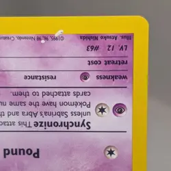 Sabrina’s Abra Promo 19 Black Star Promo WOTC Pokemon Card TCG - Image 4