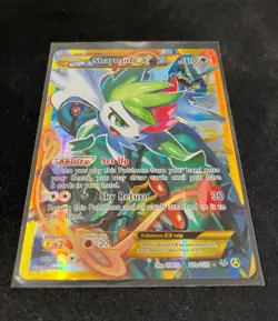 Shaymin EX Full Art Gold Secret Rare Promo 77a/108 Roaring Skies Pokemon Card - Image 3