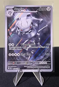 STEELIX POKEMON CARD NM 150/132 MEGA EVOLUTIONS ILLUSTRATION RARE - Image 1