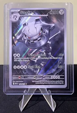 STEELIX POKEMON CARD NM 150/132 MEGA EVOLUTIONS ILLUSTRATION RARE - Image 3