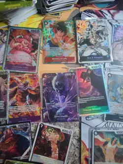 ONE PIECE Tcg Card Lot Foil, SR, SEC, ALTERNATE ART + Sealed BOOSTER PACK! - Image 1