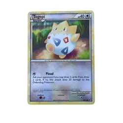Togepi Pokemon Card 79/90 2010 HS Undaunted Rare Collectible - Image 1