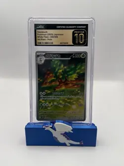 CGC 10 Pristine Sawsbuck 092/086 AR Art Rare White Flare sv11W Pokemon Card - Image 1