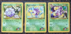 Koga's Weezing 50/132, Uncommon, Gym Challenge Unlimited Pokemon Card + 2 Cards - Image 3