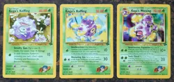 Koga's Weezing 50/132, Uncommon, Gym Challenge Unlimited Pokemon Card + 2 Cards - Image 5