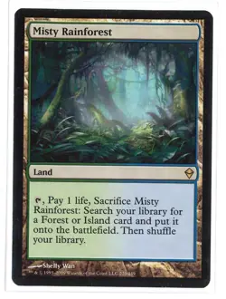 MTG Zendikar - 1x Misty Rainforest - MP - Image 1