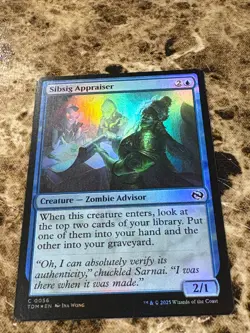 SIBSIG APPRAISER Magic MTG Tarkir: Dragonstorm Foil - Image 1