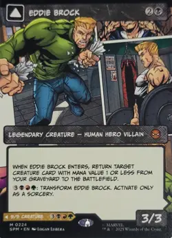 Eddie Brock/Venom, Lethal Protector (0224) (Borderless) MTG Spider-Man Regular - Image 4