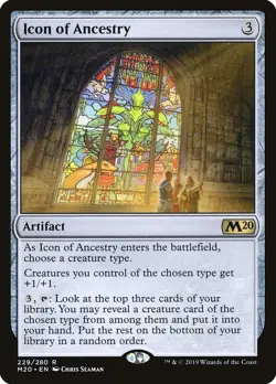 1x - Icon of Ancestry - #229 - Core Set 2020 - NM MTG - Image 1