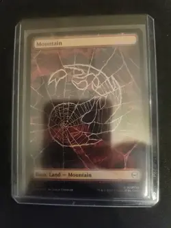 MTG, Mountain FOIL (0192) Full Art Marvel's Spider-Man Foil - Image 1