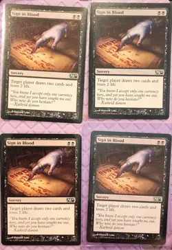 MtG 4x Sign in Blood Core Set 2010 (M10) Regular - Image 1