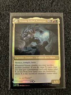 Magic MTG - Eddie Brock / Venom, Lethal Protector - Marvel's Spider-Man - Image 2