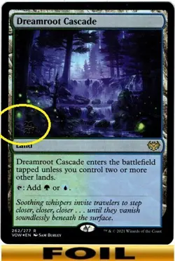 1x - Dreamroot Cascade - FOIL PRERELEASE #262 - Innistrad: Crimson Vow - NM MTG - Image 1