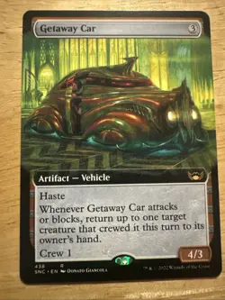 Magic The Gathering MTG - Getaway Car (Extended Art) - SNC - Image 1