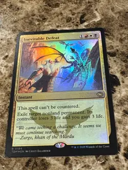 INEVITABLE DEFEAT Magic MTG Tarkir: Dragonstorm Foil - Image 1