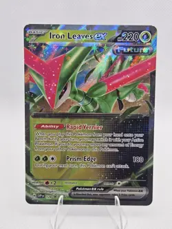 2023 Pokemon Scarlet Violet Iron Leaves ex 128 SVP Black Star Promo Holo Rare - Image 1