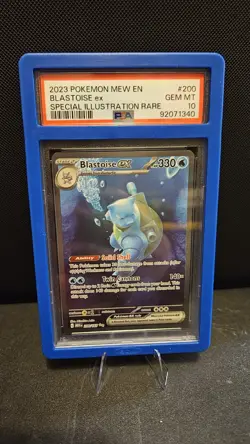 2023 Pokemon MEW EN-151 SPECIAL ILLUSTRATION RARE #200 BLASTOISE EX PSA 10 - Image 1