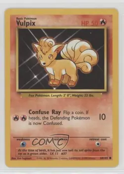 Vulpix Pokemon Base Set #68 1999 - Image 1