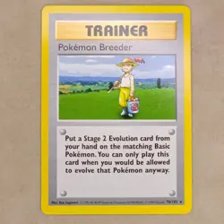 Pokemon Breeder 076/102 Base Set (Shadowless) Regular NM Near Mint - Image 1
