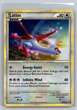 Pokemon Latias HGSS10 Black Star Holo Promo LP - Image 1