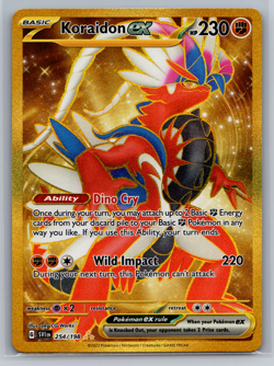 Koraidon ex - 254/198 - Pokemon TCG Scarlet & Violet - LP - Gold Secret Rare - Image 1