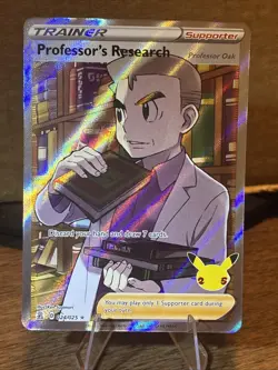 Professor's Research 024/025 Full Art Ultra Rare Holo Pokemon Celebrations - Image 1