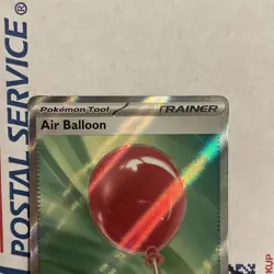 Pokemon TCG Air Balloon 166/132 Full Art Trainer Tool Ultra Rare Near Mint! - Image 2